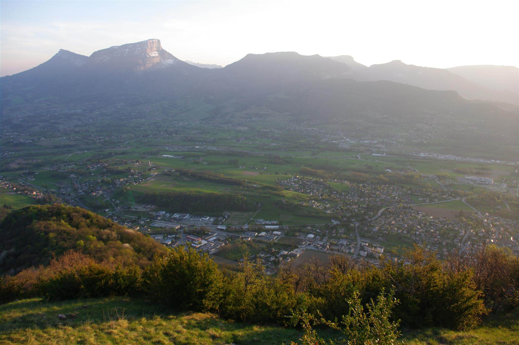 Vue sur le Corridor Bauges-Chatreuse, Site du Mont-Saint-Michel